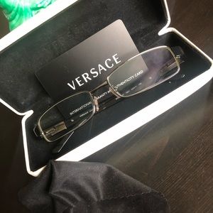 Versace 1121 black/silver eyeglasses